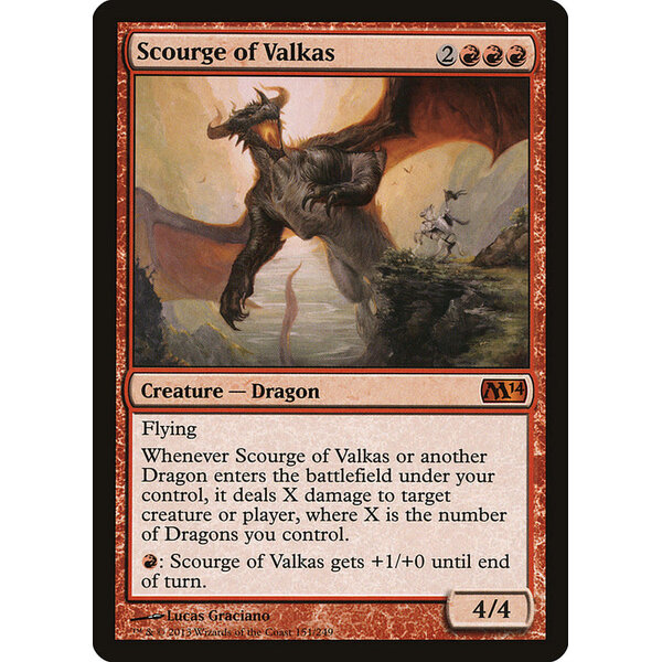 Magic: The Gathering Scourge of Valkas (151) Lightly Played