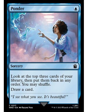 Magic: The Gathering Ponder (217) Lightly Played Foil