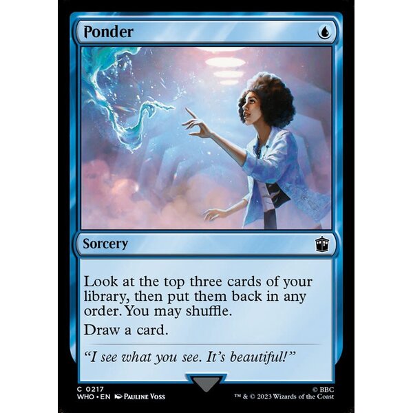 Magic: The Gathering Ponder (217) Lightly Played Foil
