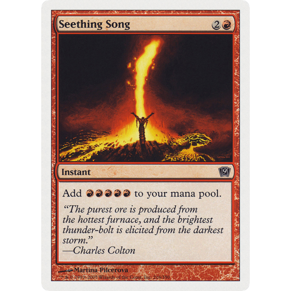 Magic: The Gathering Seething Song (216) Lightly Played