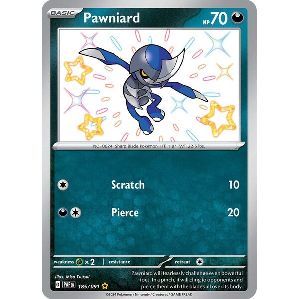 Pokemon Pawniard (185) Lightly Played Holofoil