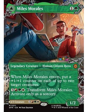 Magic: The Gathering Miles Morales (Borderless) (211) Lightly Played