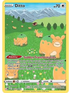 Pokemon Ditto (GG22) Lightly Played Holofoil