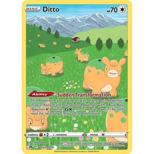Pokemon Ditto (GG22) Lightly Played