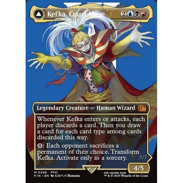 Magic: The Gathering Kefka, Court Mage (Borderless) (398) Near Mint