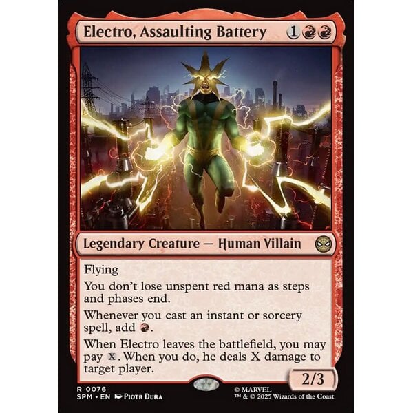 Magic: The Gathering Electro, Assaulting Battery (076) Lightly Played Foil