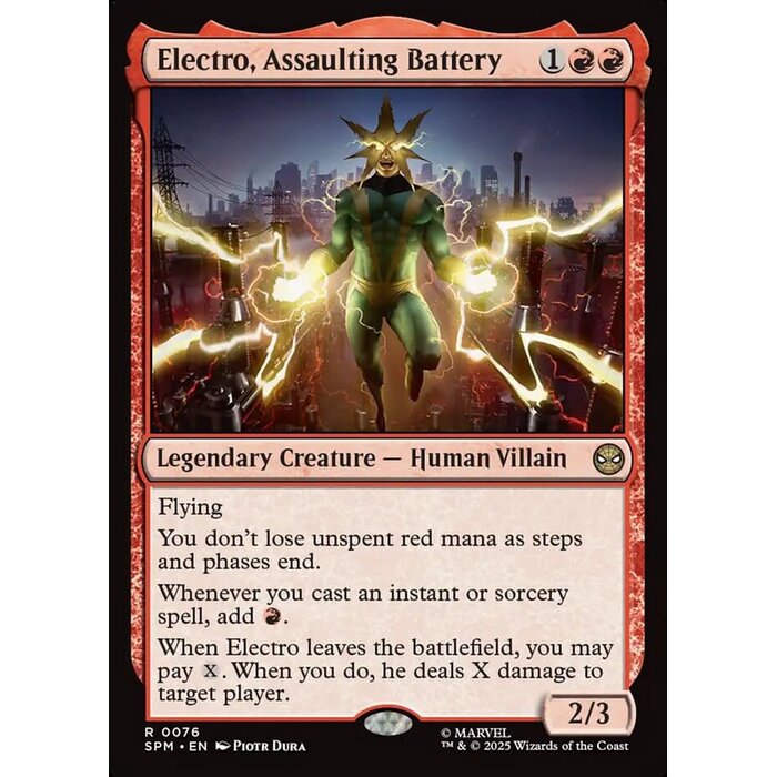 Magic: The Gathering Electro, Assaulting Battery (076) Lightly Played Foil