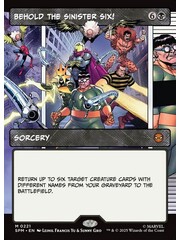 Magic: The Gathering Behold the Sinister Six! (Borderless) (221) Lightly Played Foil