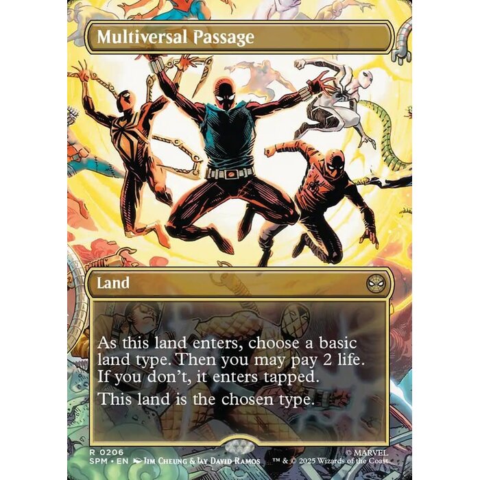 Magic: The Gathering Multiversal Passage (Borderless) (206) Lightly Played Foil
