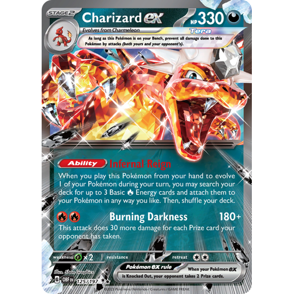 Pokemon Charizard ex (125) Lightly Played Holofoil