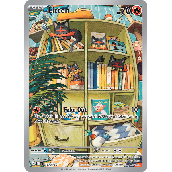 Pokemon Litten (167) Lightly Played Holofoil