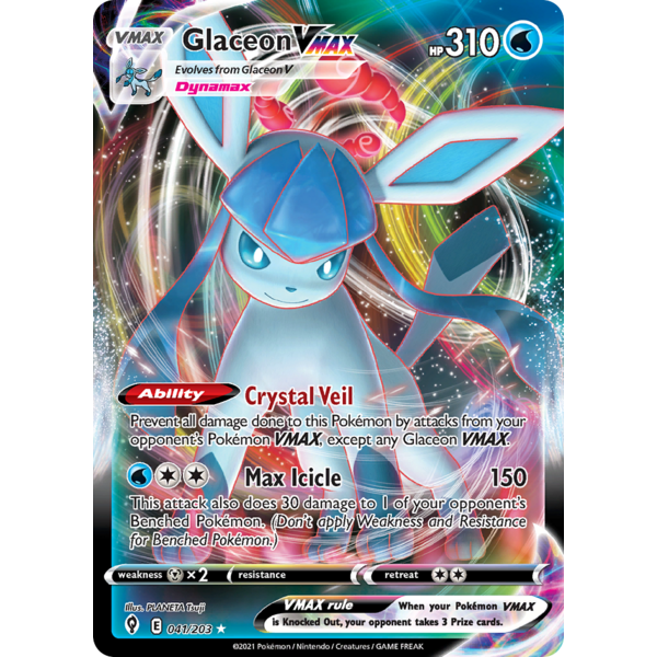 Pokemon Glaceon VMAX (041) Lightly Played