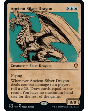 Magic: The Gathering Ancient Silver Dragon (Showcase) (382) Lightly Played