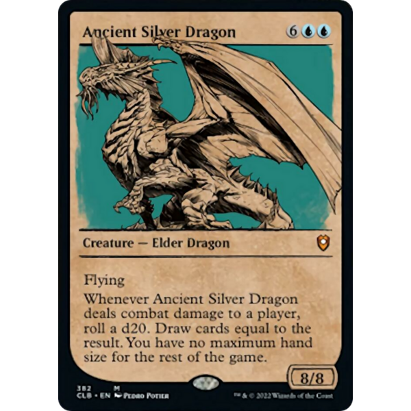 Magic: The Gathering Ancient Silver Dragon (Showcase) (382) Lightly Played
