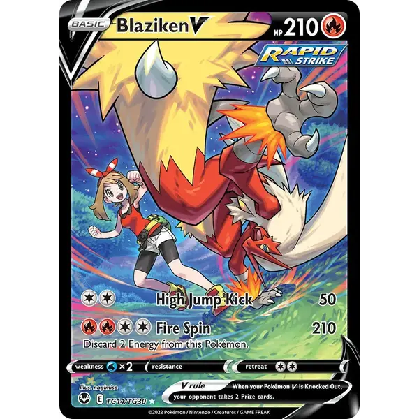 Pokemon Blaziken V (TG14) Lightly Played