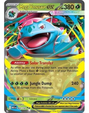 Pokemon Mega Venusaur ex (003) Lightly Played Holofoil