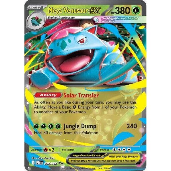 Pokemon Mega Venusaur ex (003) Lightly Played Holofoil