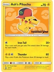 Pokemon Ash's Pikachu (SM110) Lightly Played