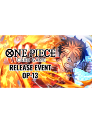 Bandai 11/03/25 Oceanside One Piece Carrying on His Will [OP-13] Release Event Monday 630 PM