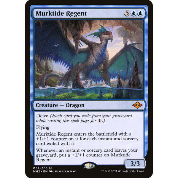 Magic: The Gathering Murktide Regent (052) Lightly Played