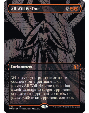 Magic: The Gathering All Will Be One (Oil Slick Raised Foil) (352) Lightly Played