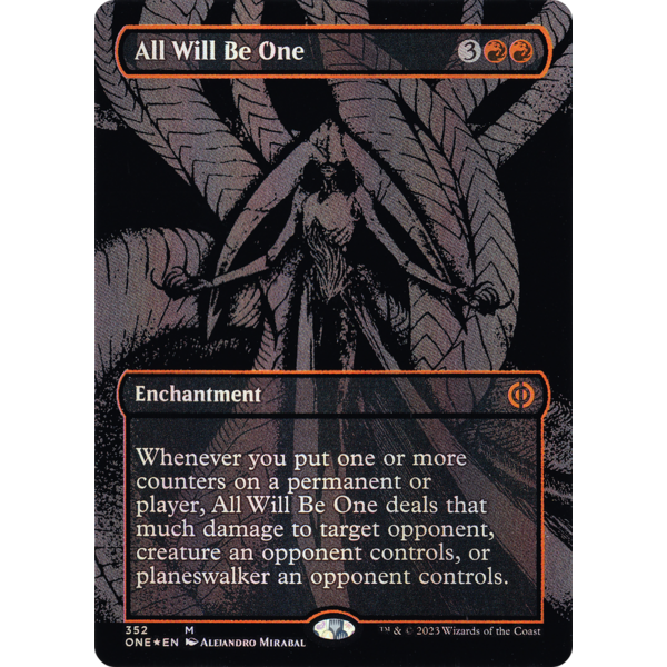 Magic: The Gathering All Will Be One (Oil Slick Raised Foil) (352) Lightly Played