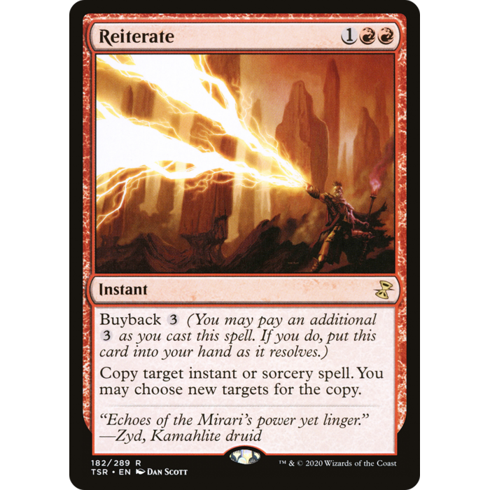 Magic: The Gathering Reiterate (182) Lightly Played