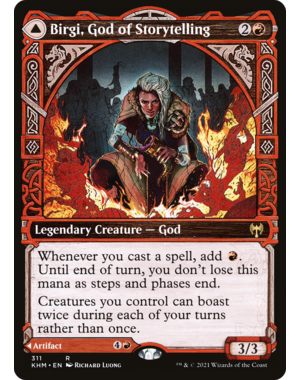 Magic: The Gathering Birgi, God of Storytelling (Showcase) (311) Lightly Played