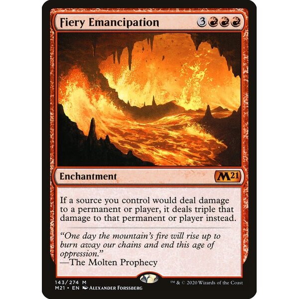 Magic: The Gathering Fiery Emancipation (143) Lightly Played Foil