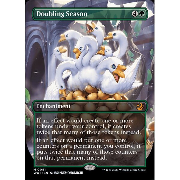 Magic: The Gathering Doubling Season (Anime Borderless) (081) Lightly Played