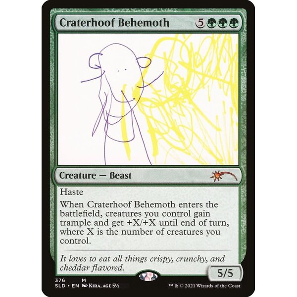 Magic: The Gathering Craterhoof Behemoth (376) Lightly Played Foil
