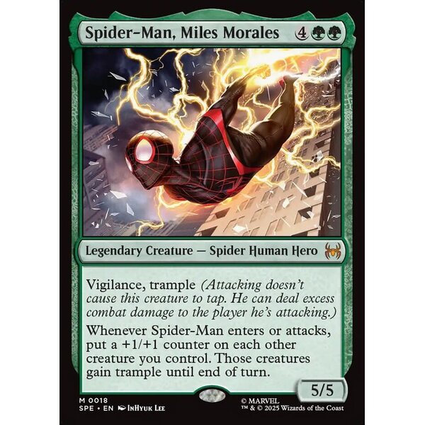 Magic: The Gathering Spider-Man, Miles Morales (018) Lightly Played Foil