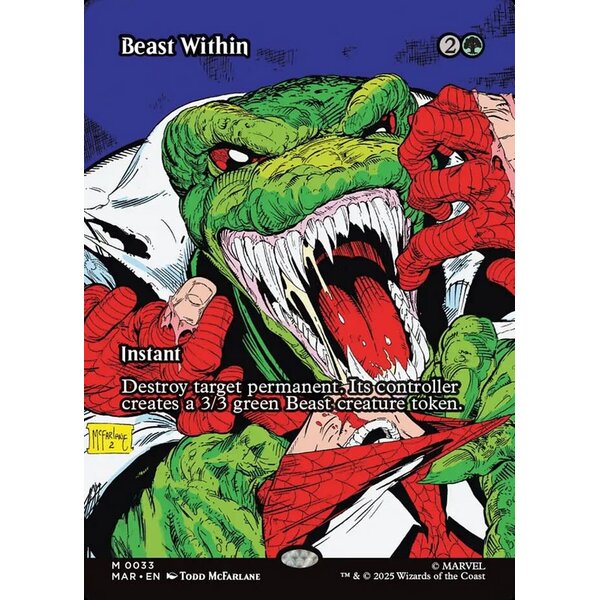 Magic: The Gathering Beast Within (Borderless) (033) Lightly Played Foil