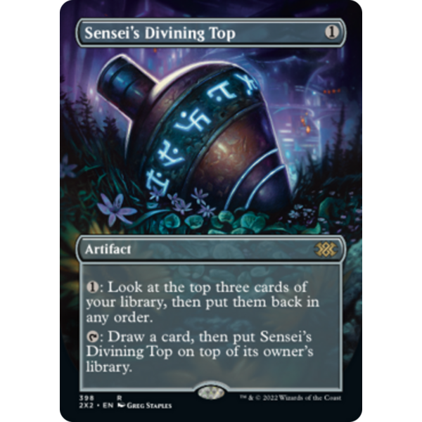 Magic: The Gathering Sensei's Divining Top (Borderless) (398) Lightly Played