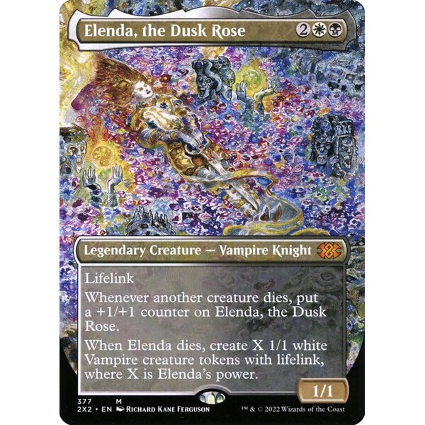 Magic: The Gathering Elenda, the Dusk Rose (Borderless) (377) Lightly Played Foil