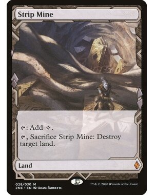Magic: The Gathering Strip Mine (028) Lightly Played Foil