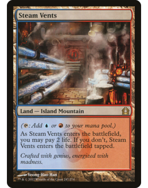 Magic: The Gathering Steam Vents (247) Lightly Played