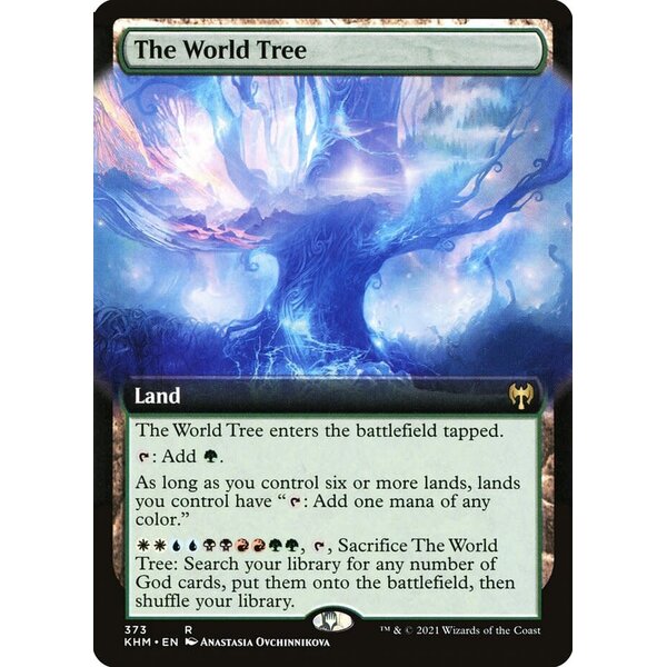 Magic: The Gathering The World Tree (Extended Art) (373) Lightly Played