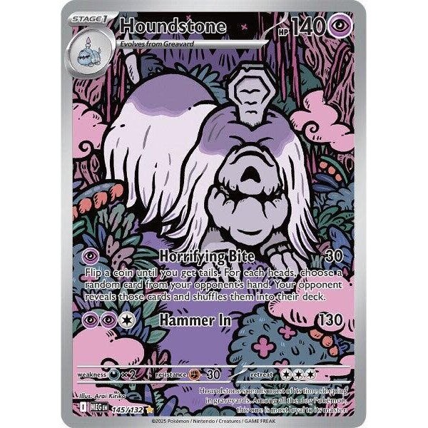 Pokemon Houndstone (145) Lightly Played Holofoil