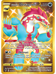 Pokemon Galarian Obstagoon (Secret) (198) Lightly Played Holofoil