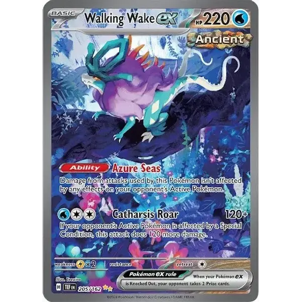 Pokemon Walking Wake ex (205) Lightly Played
