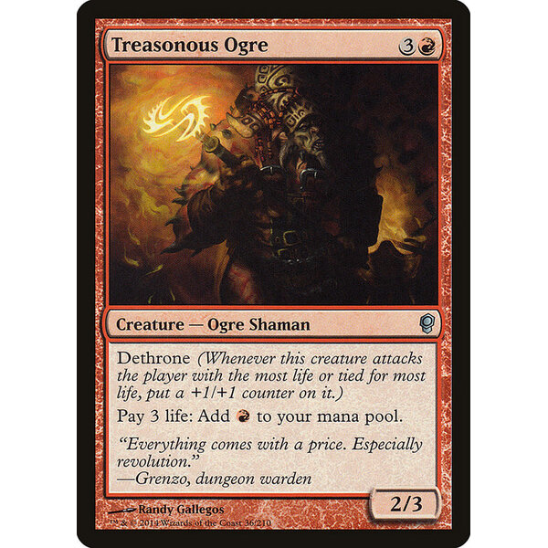 Magic: The Gathering Treasonous Ogre (036) Lightly Played