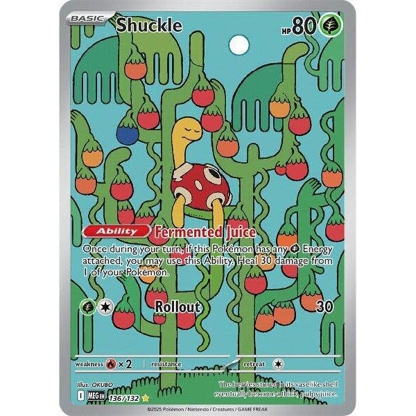 Pokemon Shuckle (136) Lightly Played