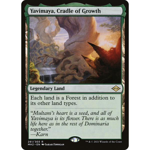 Magic: The Gathering Yavimaya, Cradle of Growth (261) Lightly Played