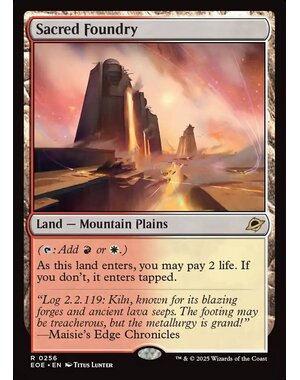 Magic: The Gathering Sacred Foundry (256) Lightly Played