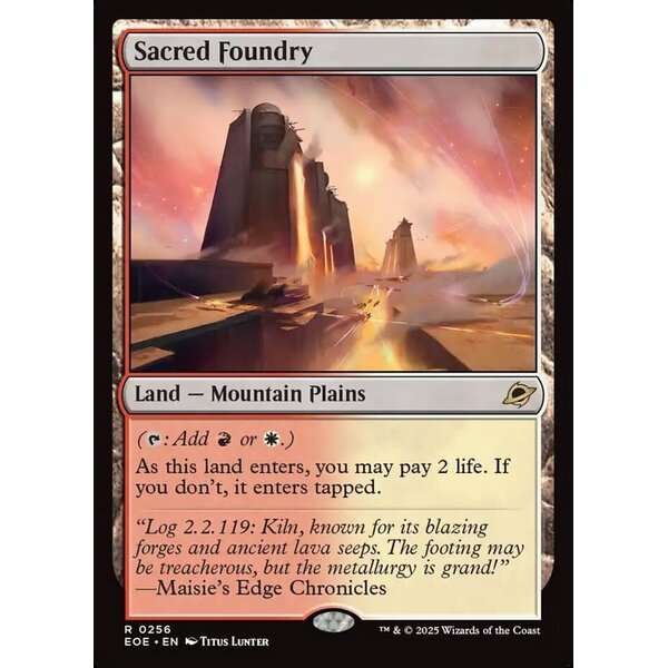 Magic: The Gathering Sacred Foundry (256) Lightly Played