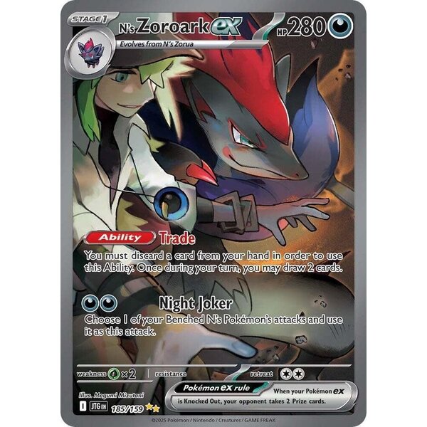 Pokemon N's Zoroark ex (185) Near Mint Holofoil