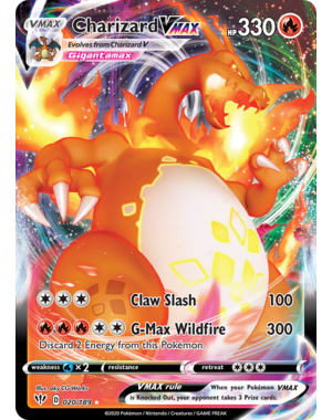 Pokemon Charizard VMAX (020) Near Mint Holofoil
