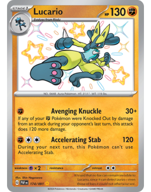 Pokemon Lucario (174) Lightly Played Holofoil