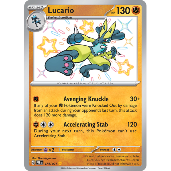 Pokemon Lucario (174) Lightly Played Holofoil